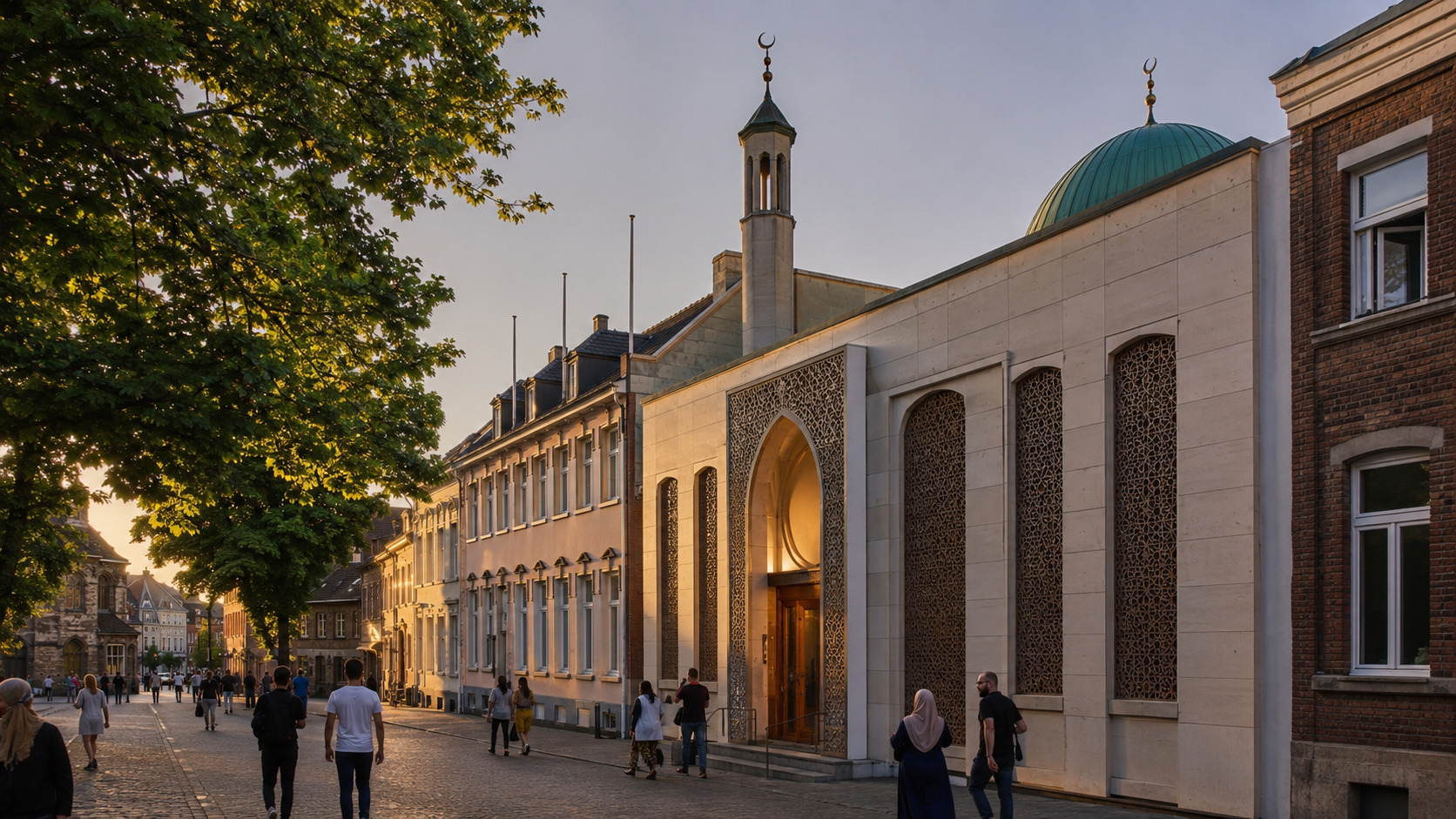 غروب تابستانی در آخن