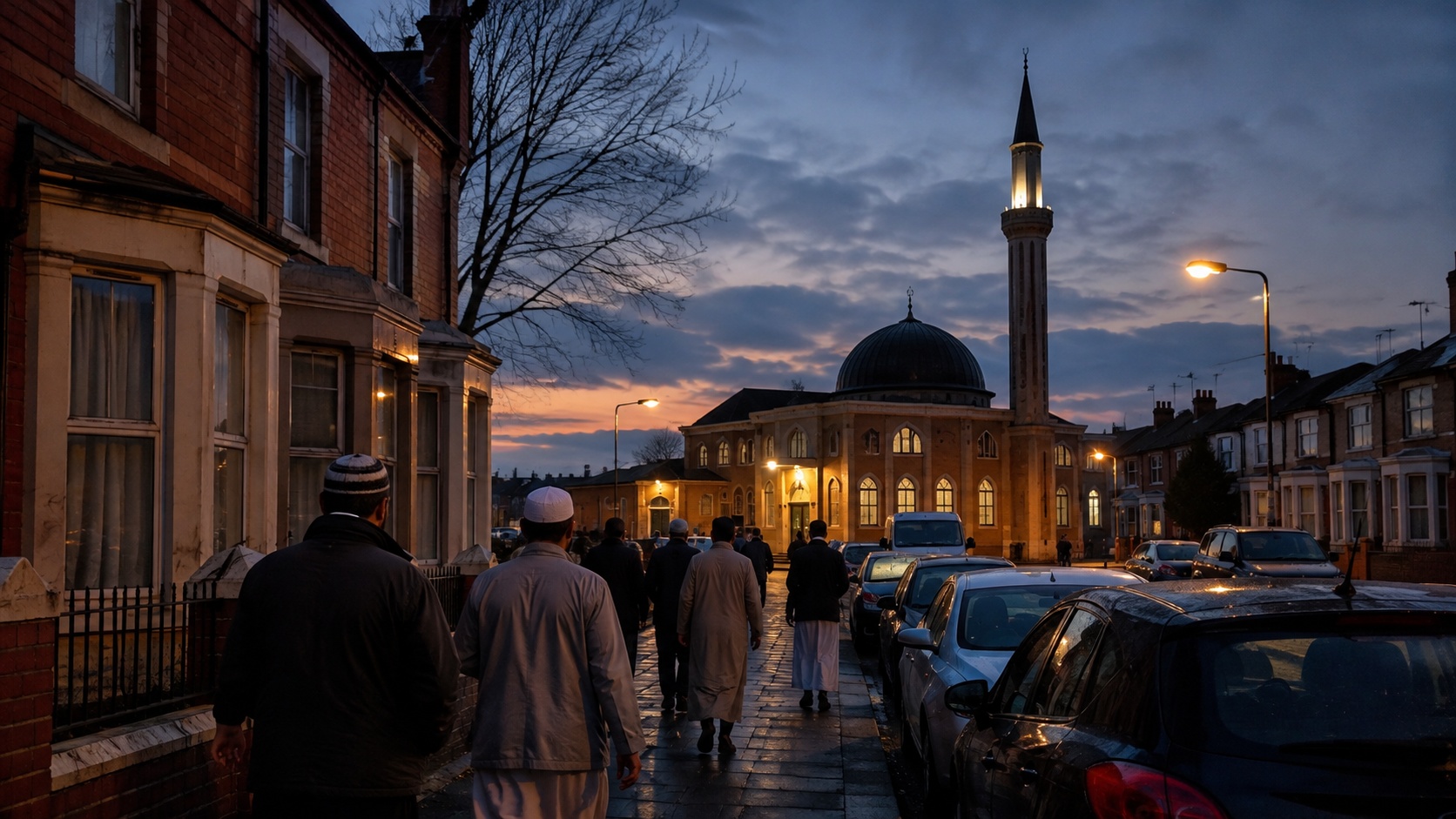 نمازگزاران در محله لیورپول