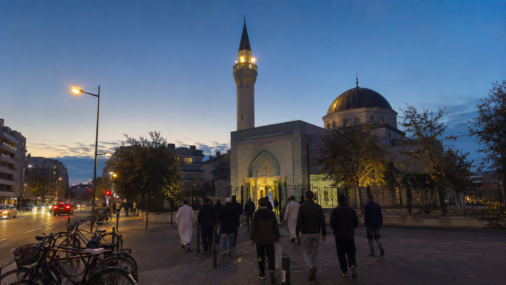 ورودی مسجد بزرگ لیون