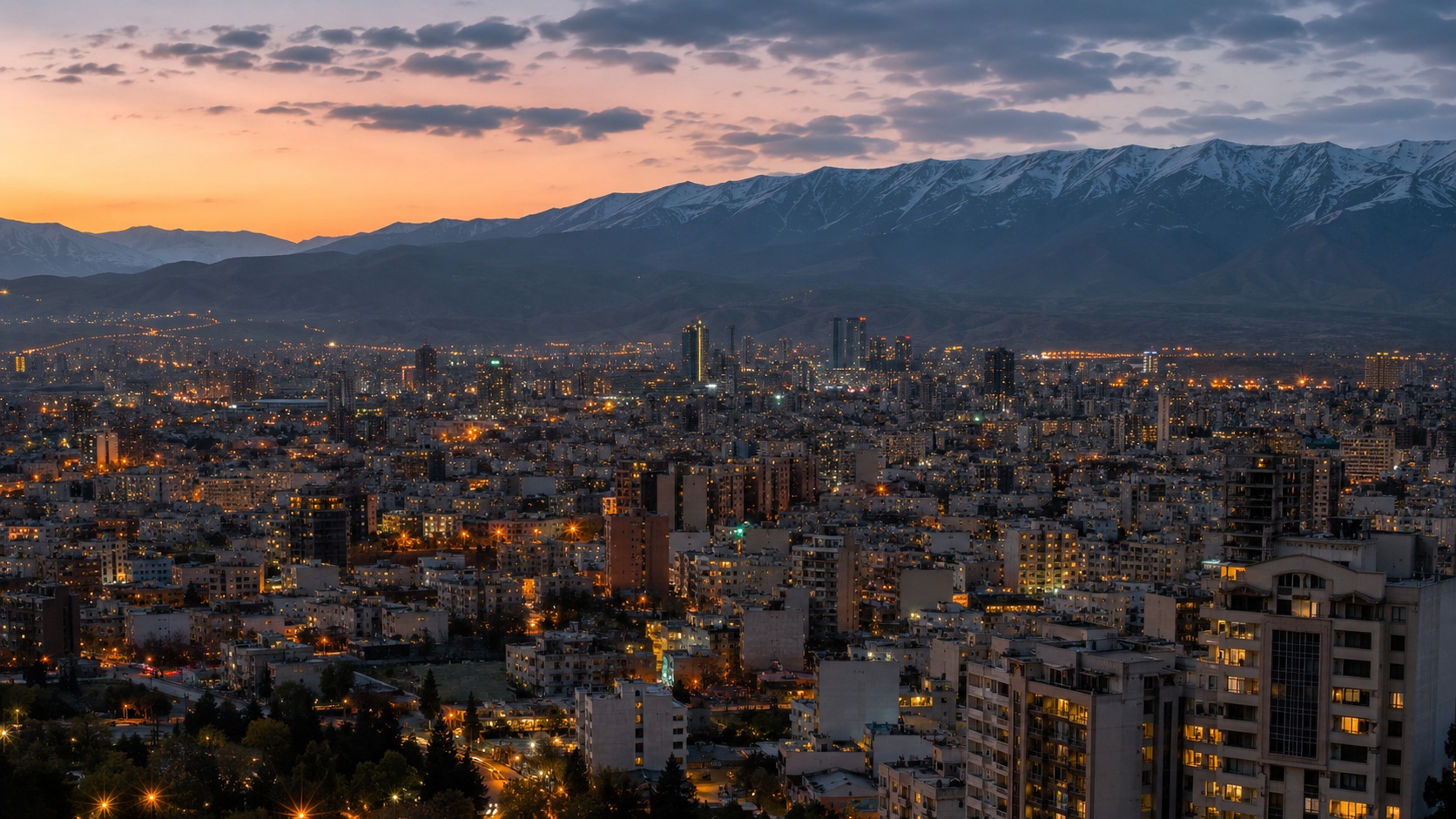 تهران بعد از غروب